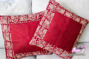 Dupian Silk & Print Quilted Pillow Cover