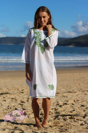 Green Hand Embroidered Tunic