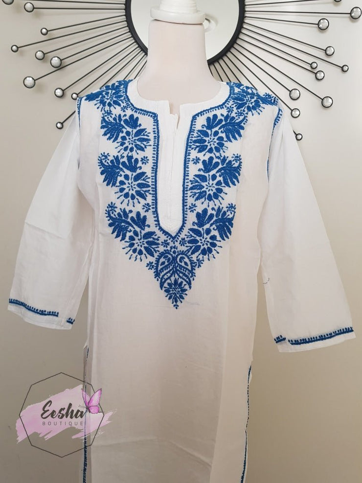 Green Hand Embroidered Tunic