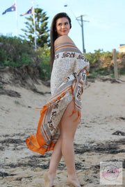 India Raw Silk Scarf Stole Dupatta Sarong Pario