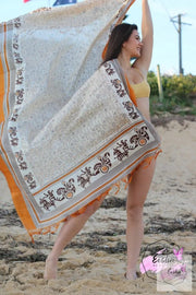India Raw Silk Scarf Stole Dupatta Sarong Pario
