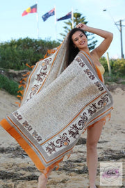 India Raw Silk Scarf Stole Dupatta Sarong Pario