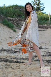India Raw Silk Scarf Stole Dupatta Sarong Pario
