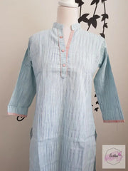 Indian Khadi Kurta Kurti Tunic - S Size