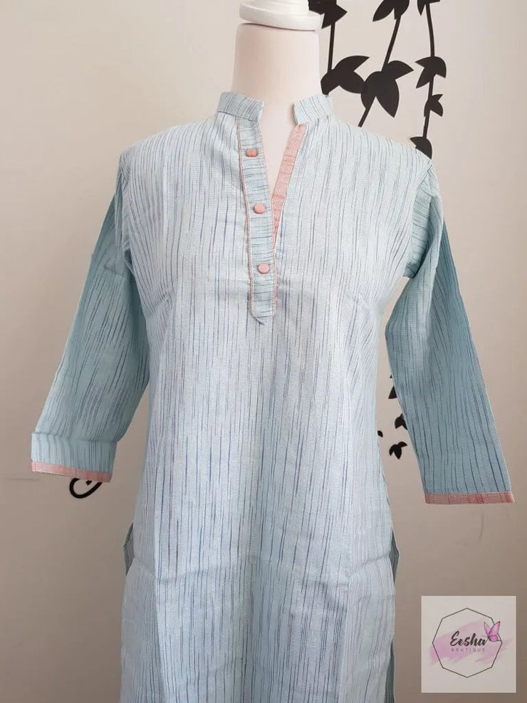 Indian Khadi Kurta Kurti Tunic - S Size