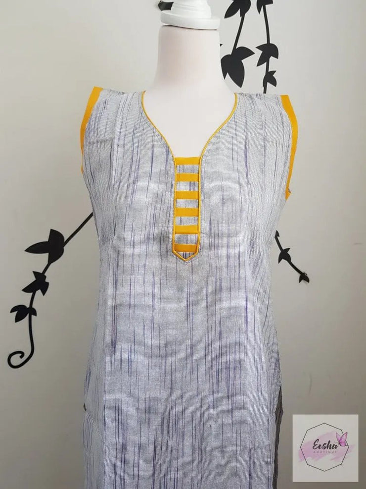 Indian Khadi Kurta Kurti Tunic - S Size