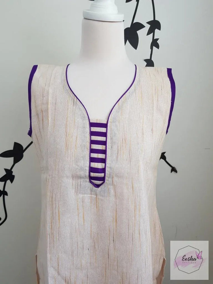 Indian Khadi Kurta Kurti Tunic - S Size