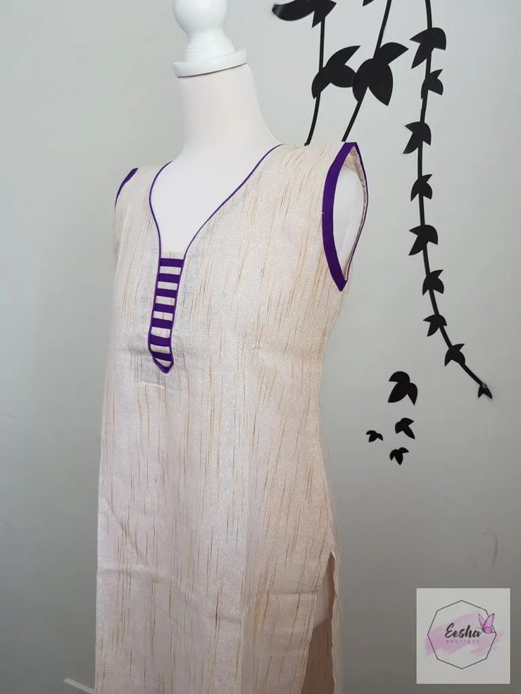 Indian Khadi Kurta Kurti Tunic - S Size