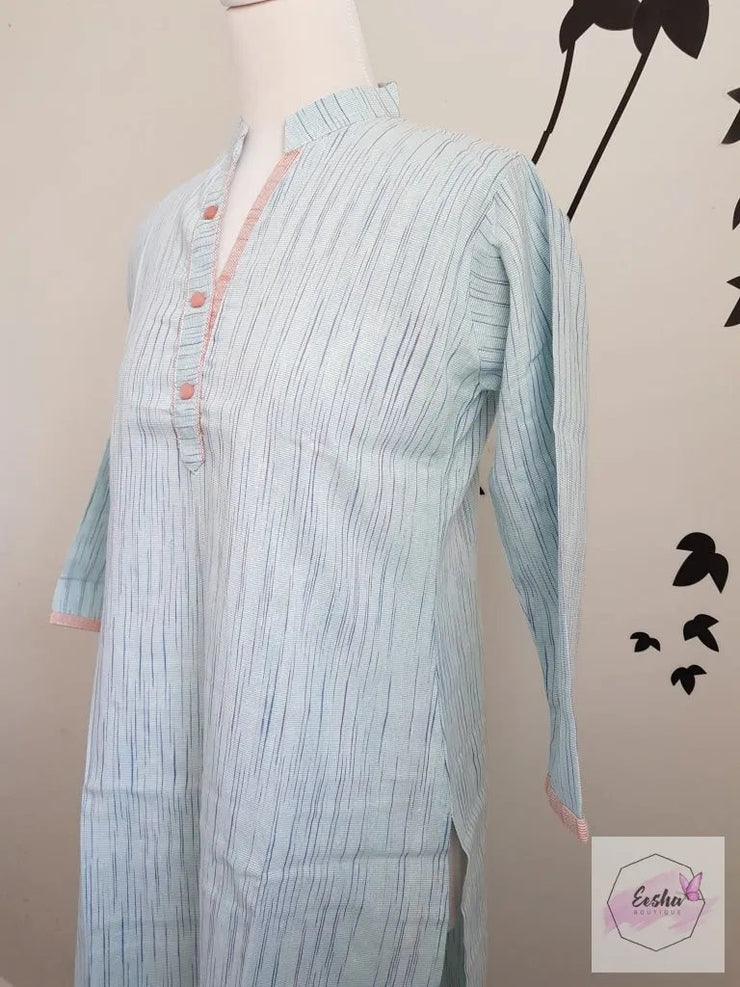 Indian Khadi Kurta Kurti Tunic - S Size