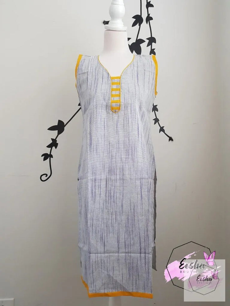 Indian Khadi Kurta Kurti Tunic - S Size