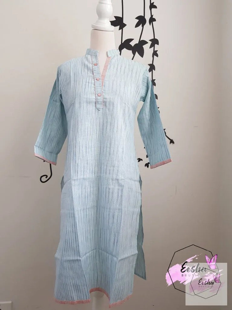 Indian Khadi Kurta Kurti Tunic - S Size