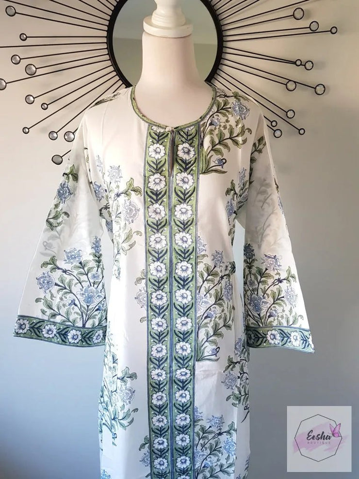 Long Kaftan Dress - Flowerbouquet