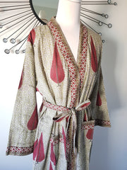 Long Kimono Robe - Cyprus