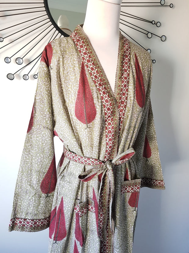 Long Kimono Robe - Cyprus