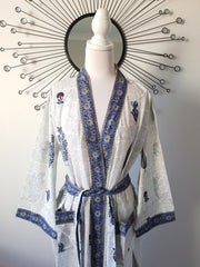 Long Kimono Robe - Garden