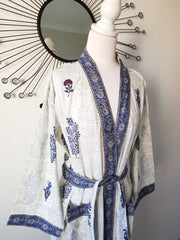 Long Kimono Robe - Garden