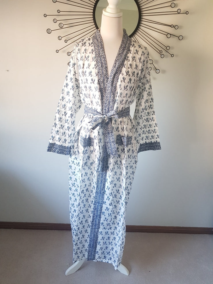 Long Kimono Robe - Tulip