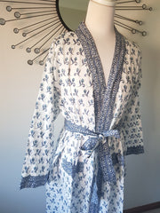 Long Kimono Robe - Tulip