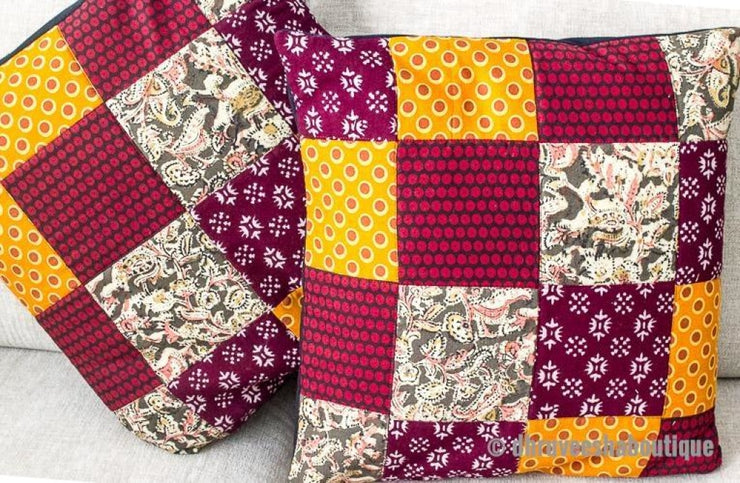 Pair Of Patch Work Pillow Cover