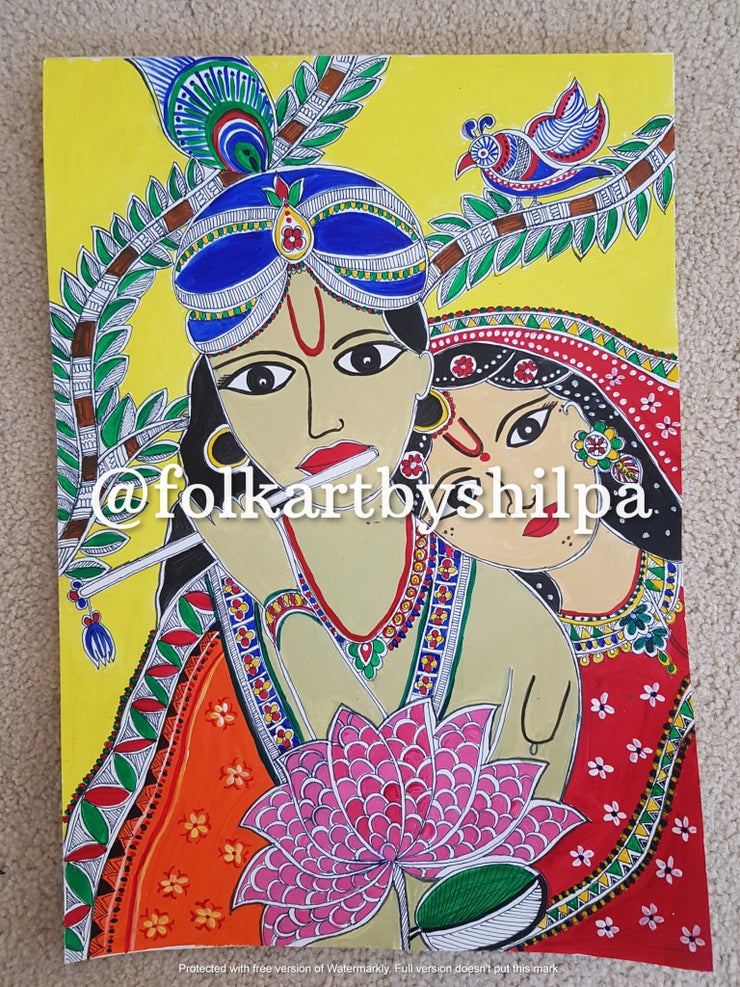 Radha - Original Madhubani Painting