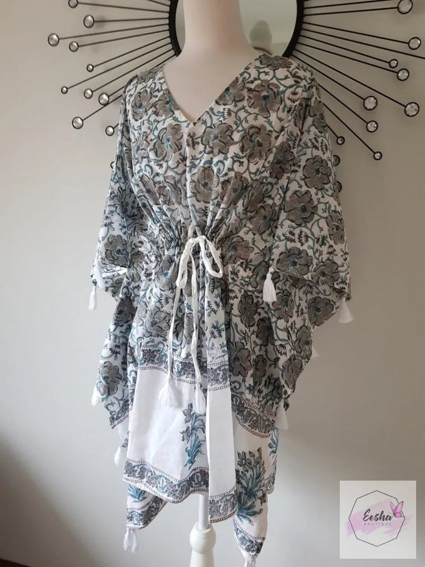 Short Kaftan - Print With Tussles