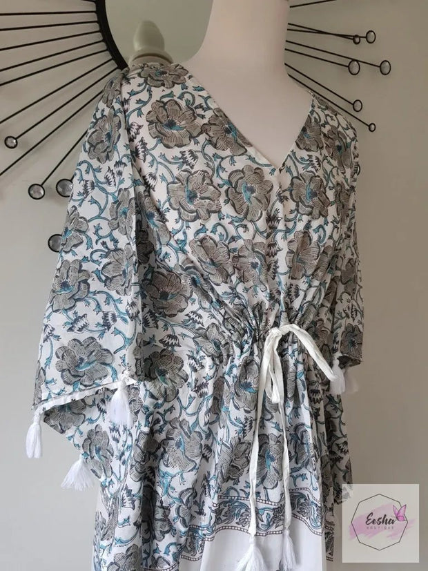 Short Kaftan - Print With Tussles