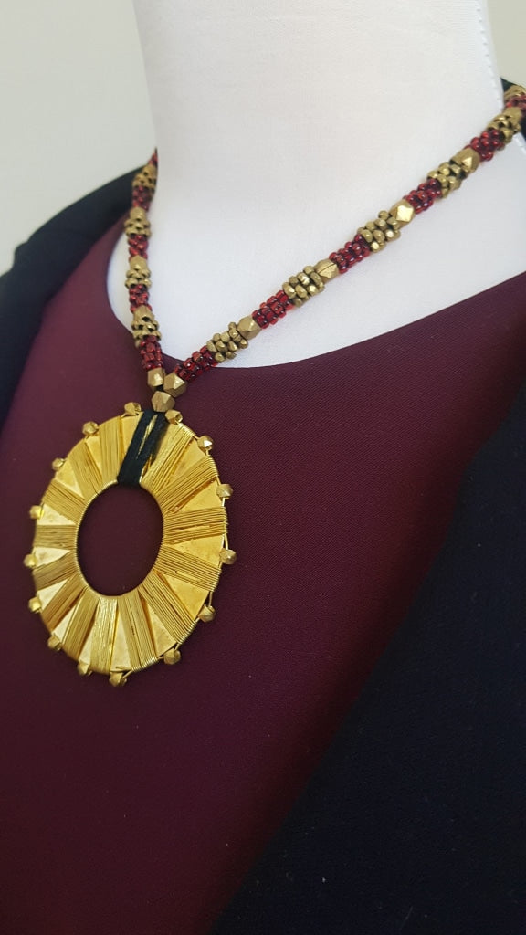 Sun Warrior Brass Metal Necklace Jewellery