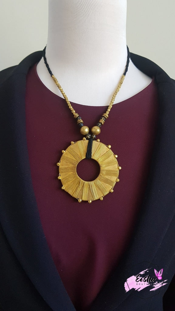 Sun Warrior Brass Metal Necklace Jewellery
