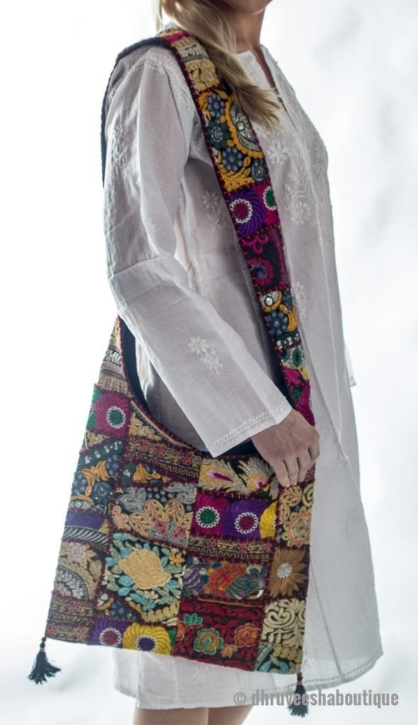 Vintage Khambadia Embroidery Bag