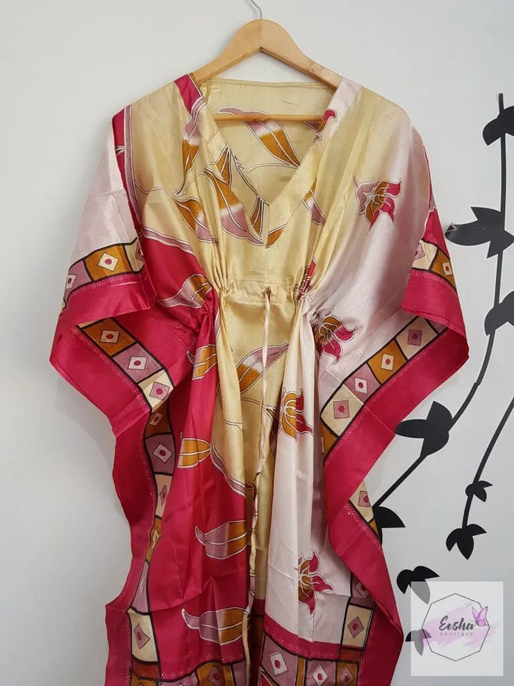 Vintage Silk Kaftan Long