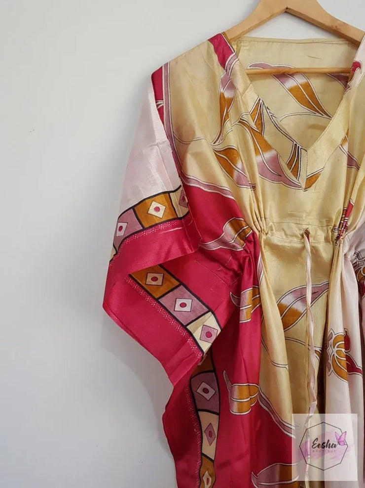 Vintage Silk Kaftan Long