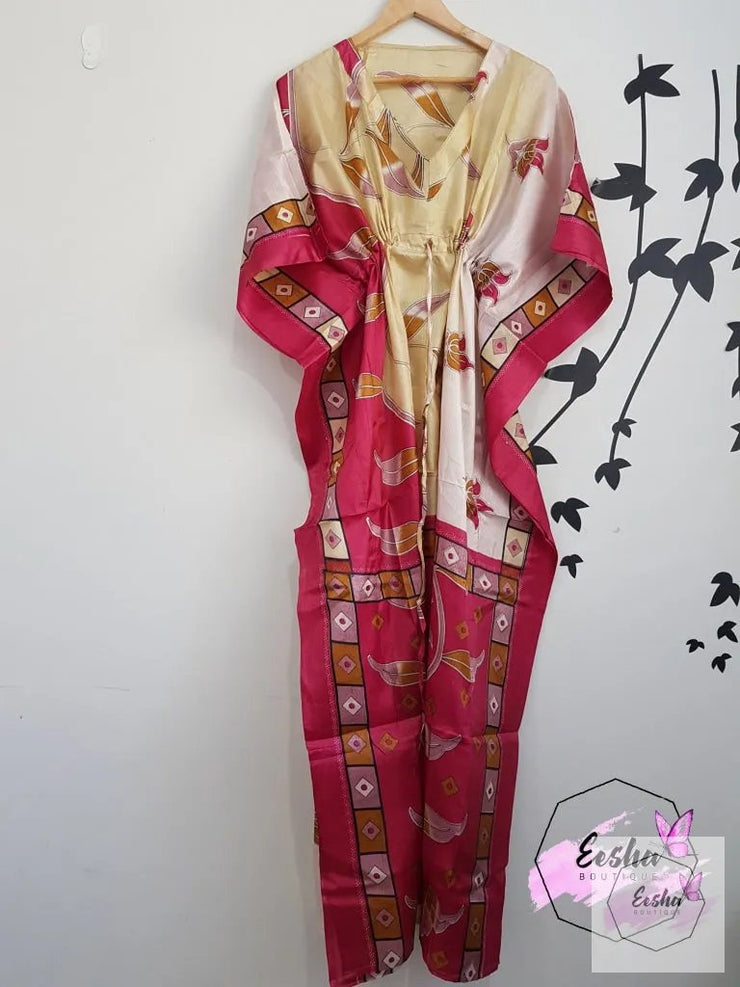Vintage Silk Kaftan Long
